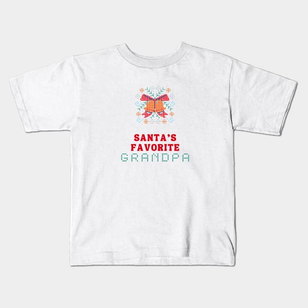 Christmas Grandpa Gift Kids T-Shirt by Minisim